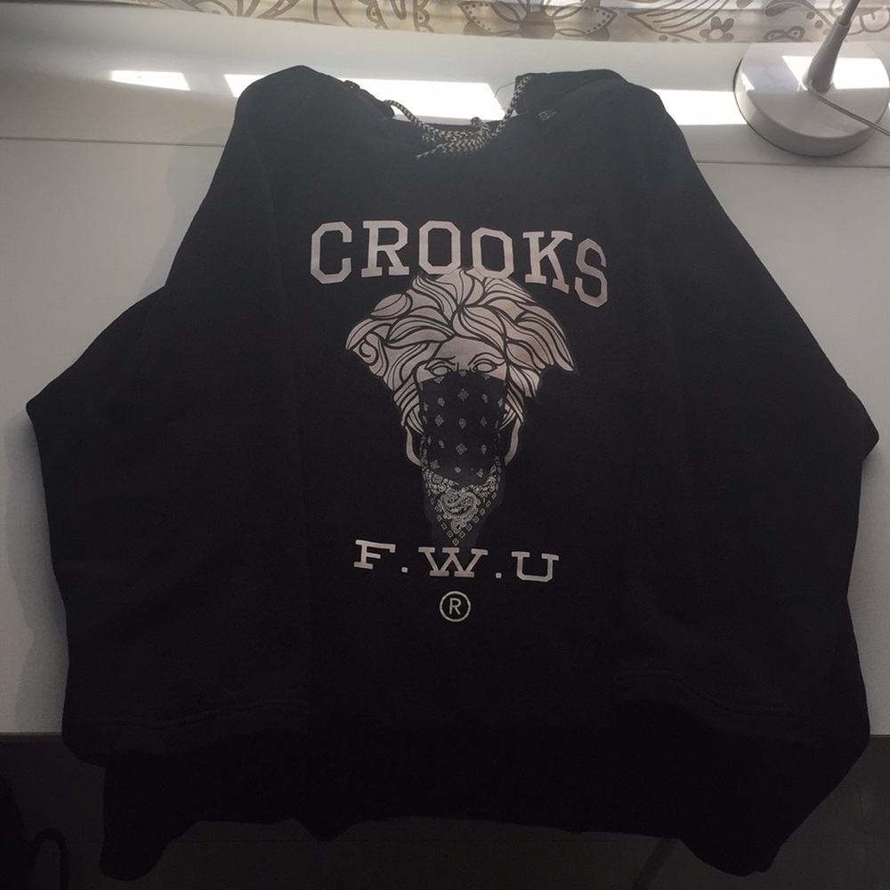 Crooks and Castles 3/4 length sleeve hoodie